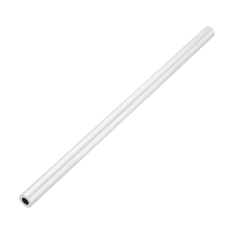6063 Aluminum Tubing Round Tube 15mm ODx8mm ID 13"Metal Straight Pipe Silver