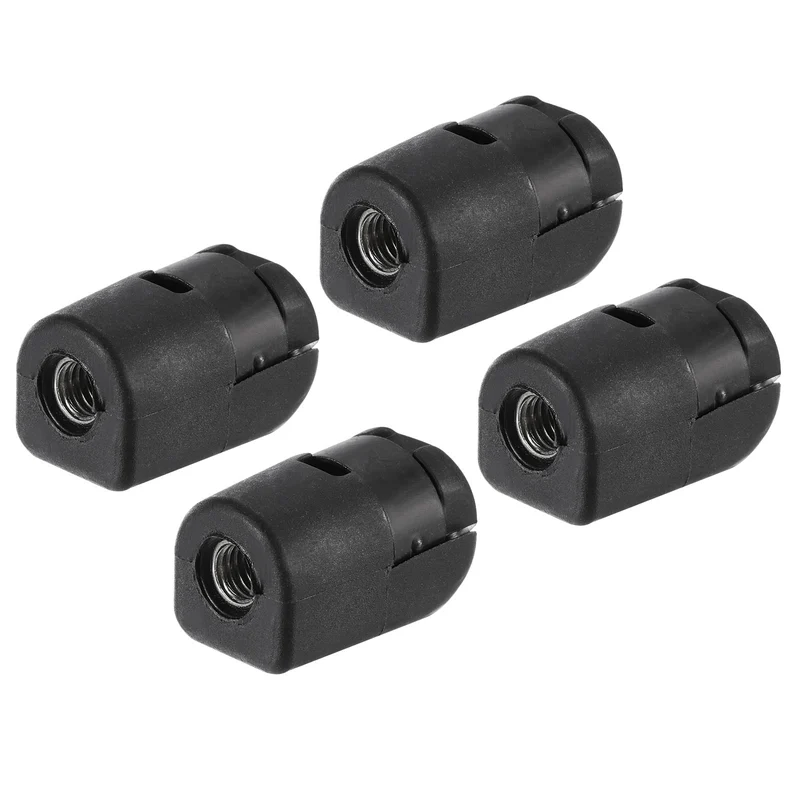 4Pcs Gas Spring Strut M6 Joint Female Threaded Connectors Steel Black