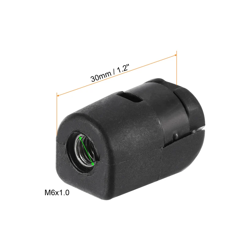 4Pcs Gas Spring Strut M6 Joint Female Threaded Connectors Steel Black