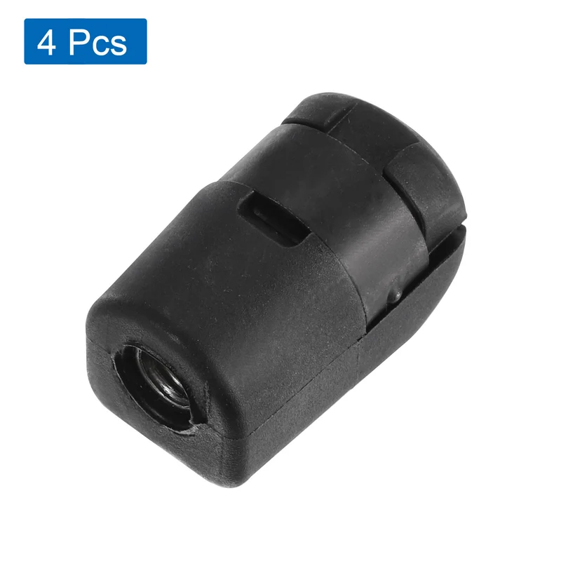 4Pcs Gas Spring Strut M6 Joint Female Threaded Connectors Steel Black