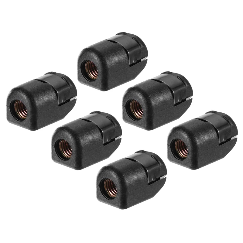 6Pcs Gas Spring Strut M8x1.25 Joint Female Threaded Connectors Steel Black