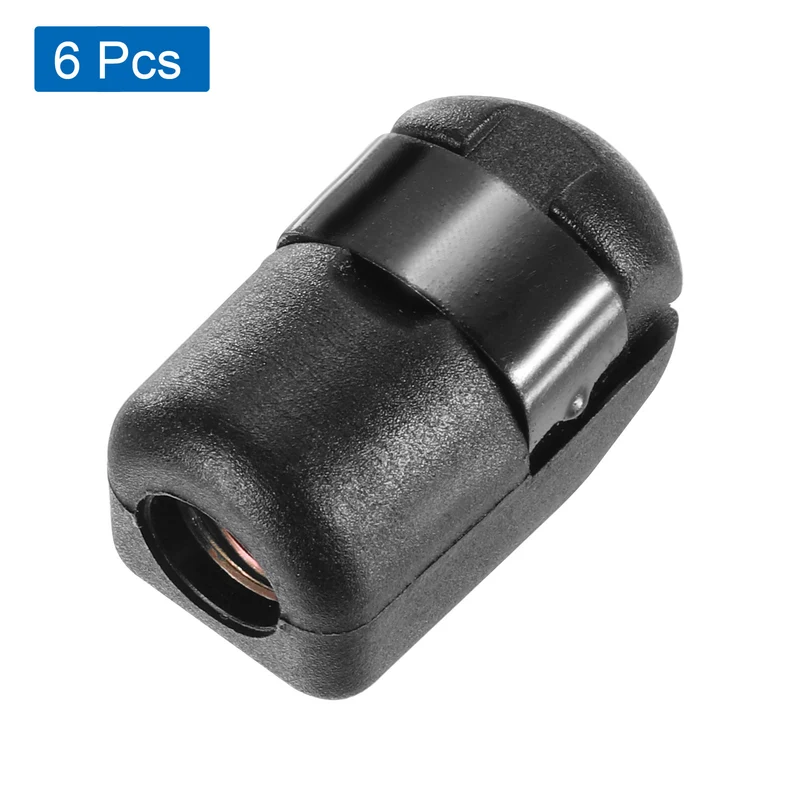6Pcs Gas Spring Strut M8x1.25 Joint Female Threaded Connectors Steel Black