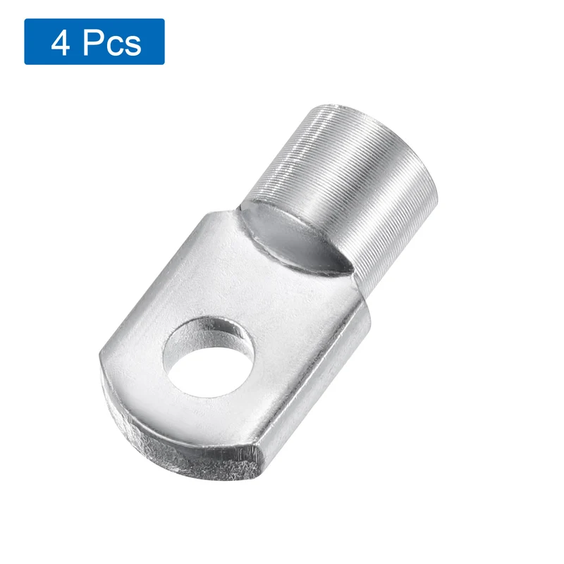 4Pcs Gas Spring Strut M8 Joint Female Threaded Connectors Steel Silver Tone