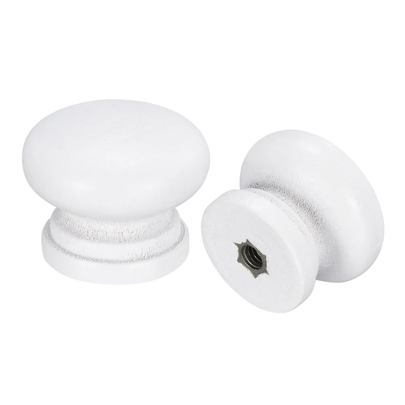 Drawer Screw Round Wood Knobs Pull Handles