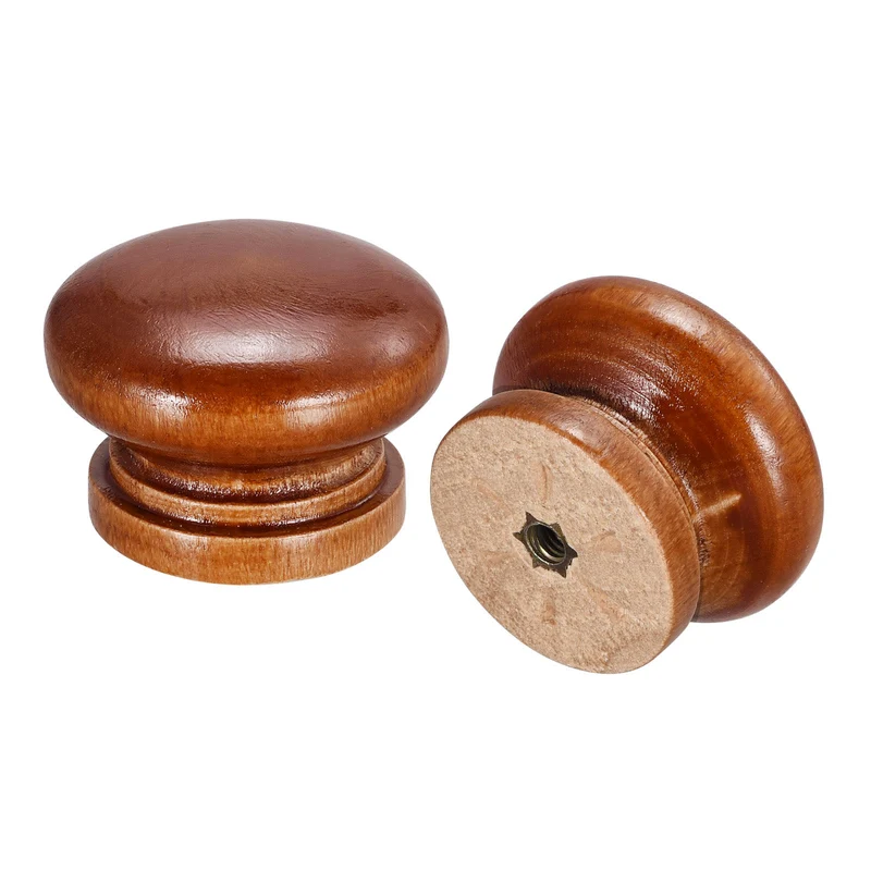 Drawer Screw Round Wood Knobs Pull Handles
