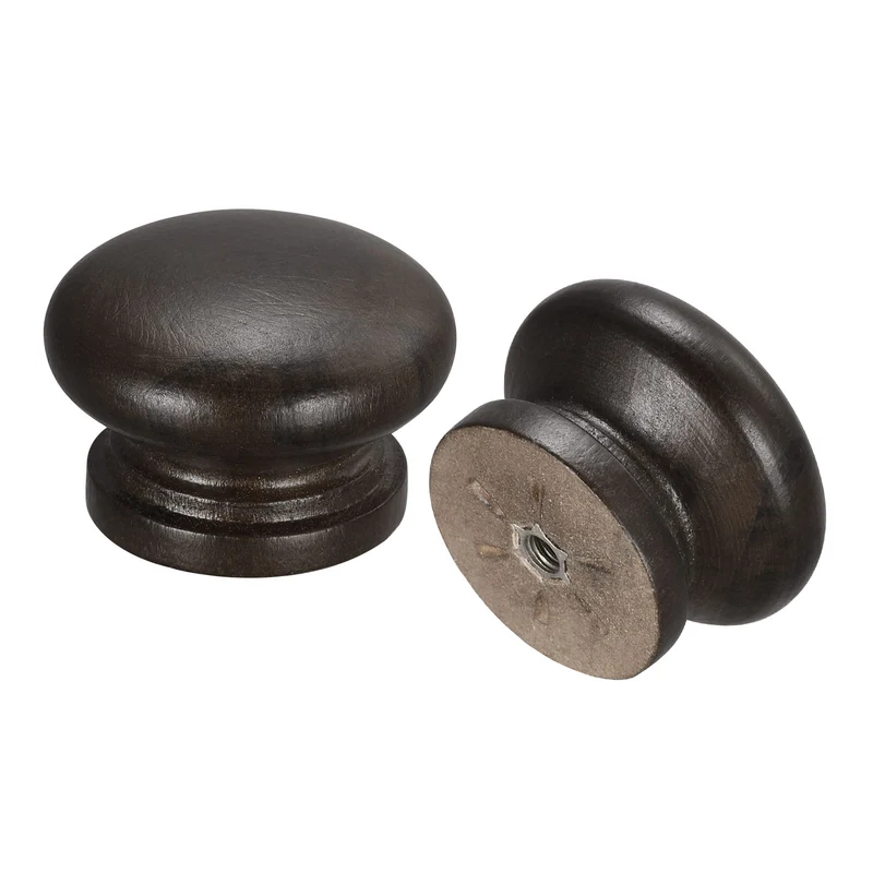 Drawer Screw Round Wood Knobs Pull Handles