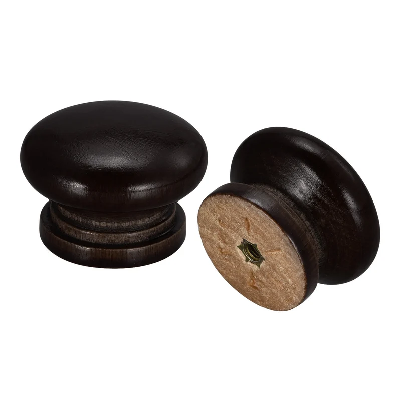 Drawer Screw Round Wood Knobs Pull Handles