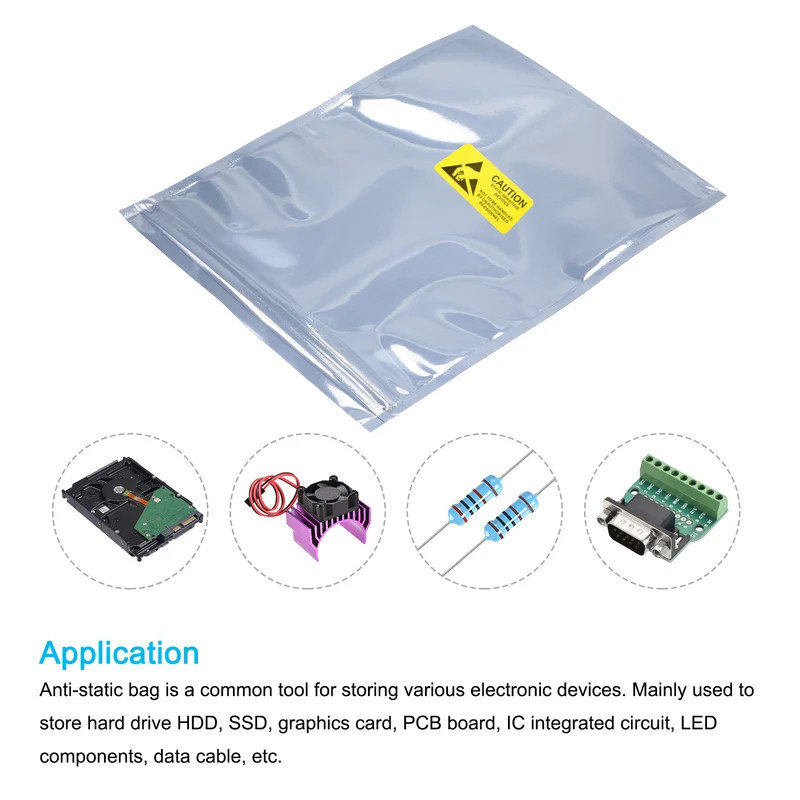 Anti Static Bags Shielding Bag Resealable with Labels