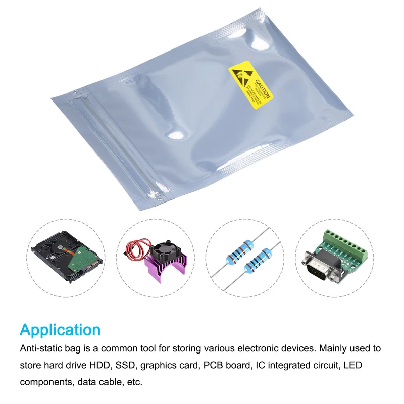 Anti Static Bags Shielding Bags Resealable with Labels
