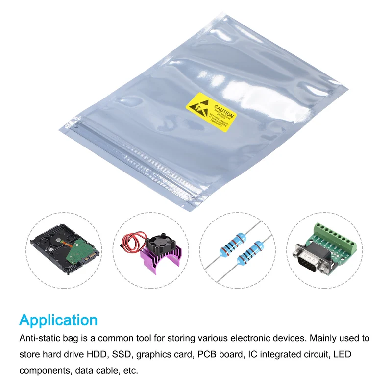 Anti Static Bags Shielding Bags Resealable with Labels