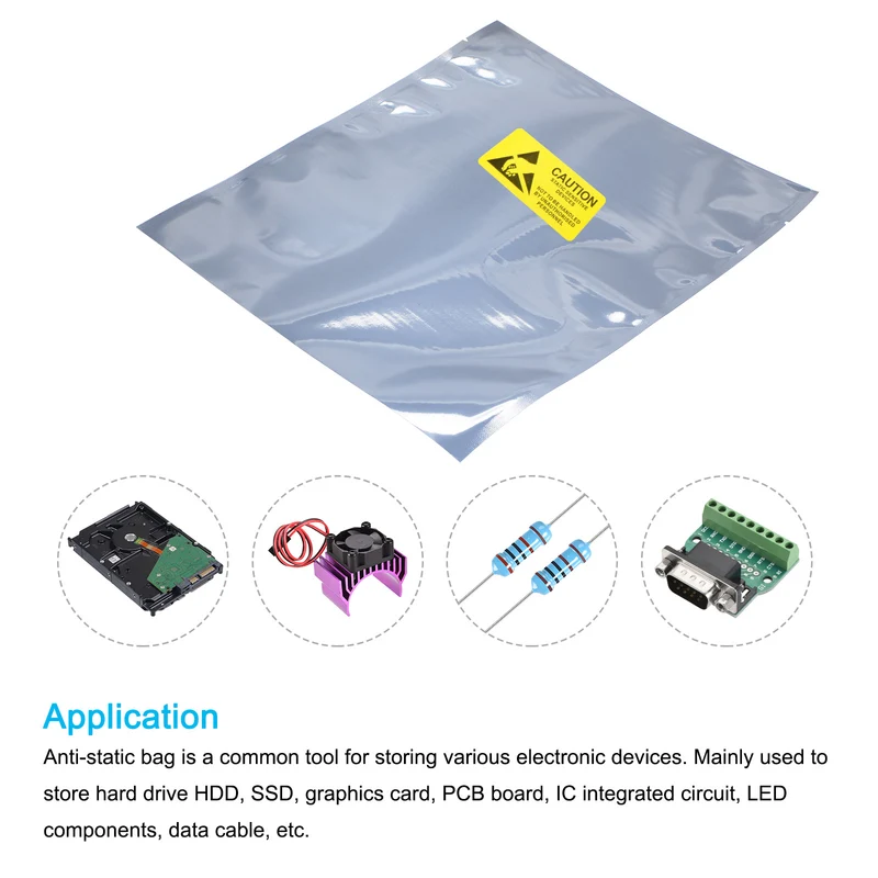 Anti Static Bags Shielding Bags Open Top with Labels