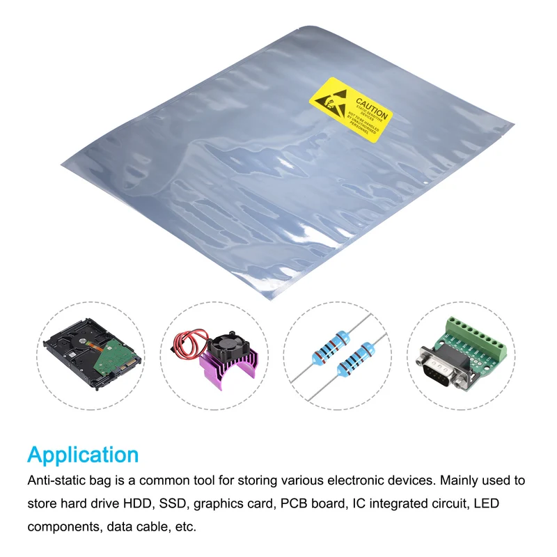 Anti Static Bags Shielding Bag Open Top with Labels