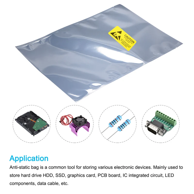 Anti Static Bags Shielding Bag Open Top with Labels