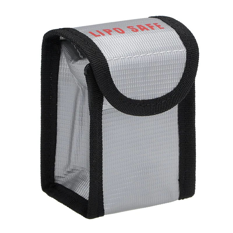 Fireproof Cloth Silver Tone Battery Protection Bag