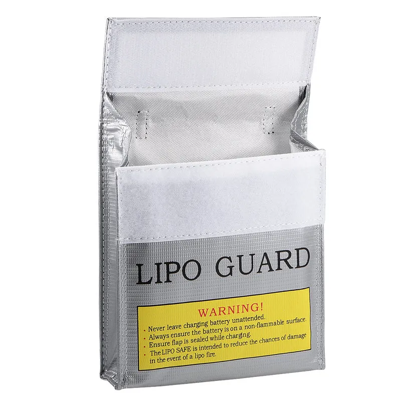 Fireproof Cloth Silver Tone Battery Protection Bag
