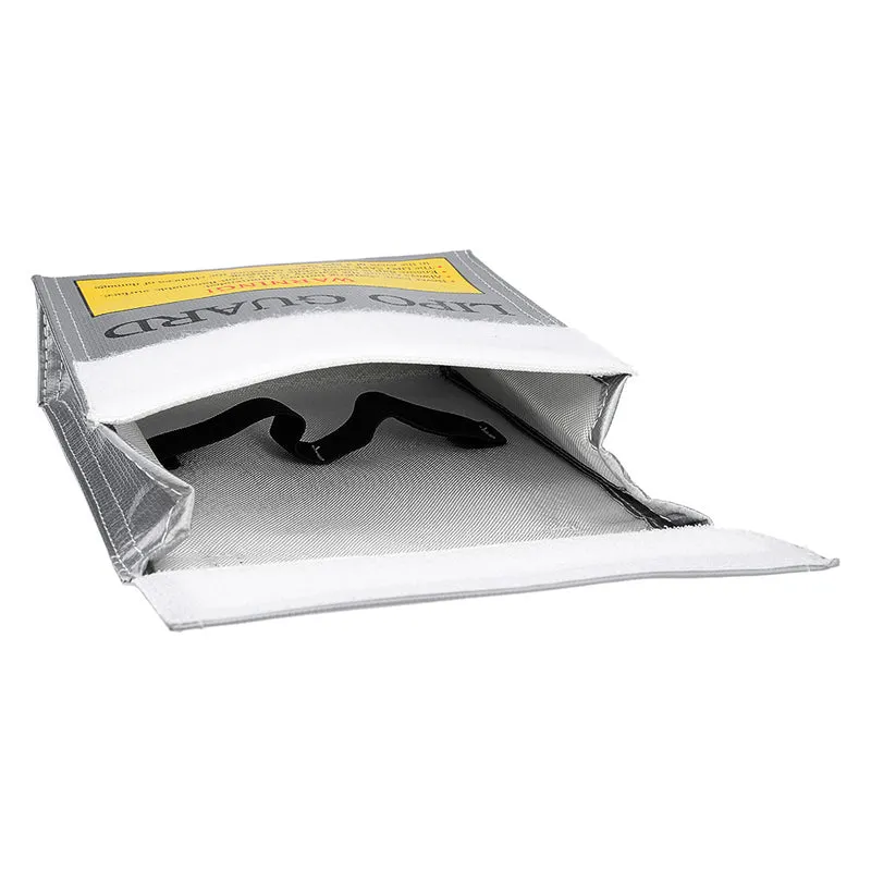 Fireproof Cloth Silver Tone Battery Protection Bag