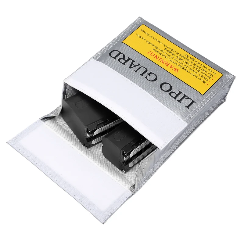 Fireproof Cloth Silver Tone Battery Protection Bag