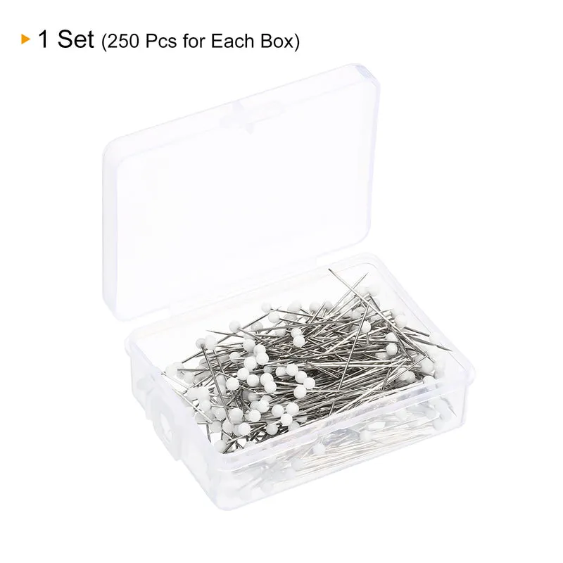 Sewing Pins Ball Glass Head Straight Quilting Pin for Dressmaker Decorations