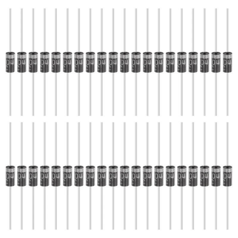 100 Pcs 1N4004 Rectifier Diode, 1A 400V DO-41 Electronic Silicon Diodes