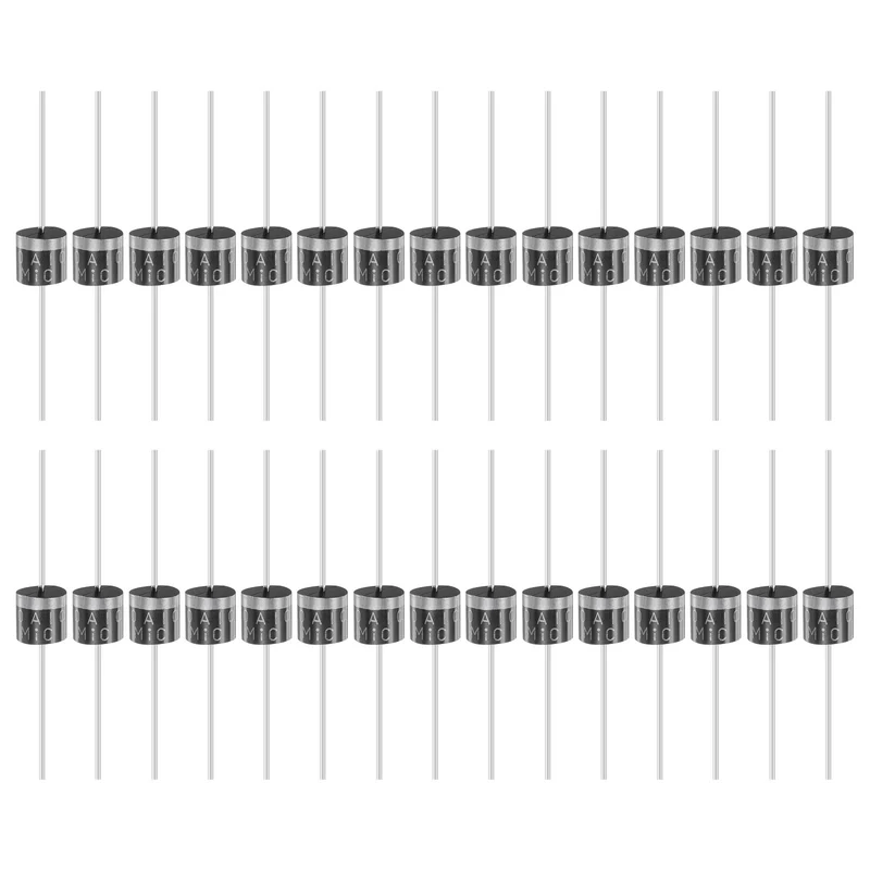 30 Pcs 10A10 Rectifier Diode, 10A 1000V R-6 Electronic Silicon Diodes