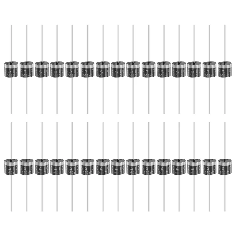 30 Pcs 6A10 Rectifier Diode, 6A 1000V R-6 Electronic Silicon Diodes