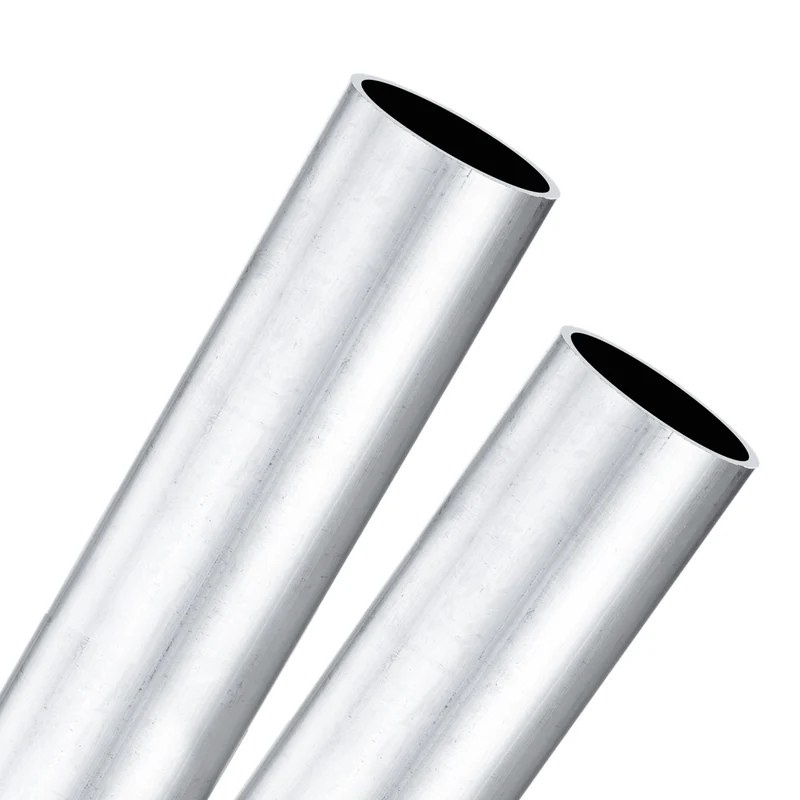 2-Pack 6063 Aluminum Round Tube, 25mmx28mm(IDxOD) 250mm Length Straight Tubing