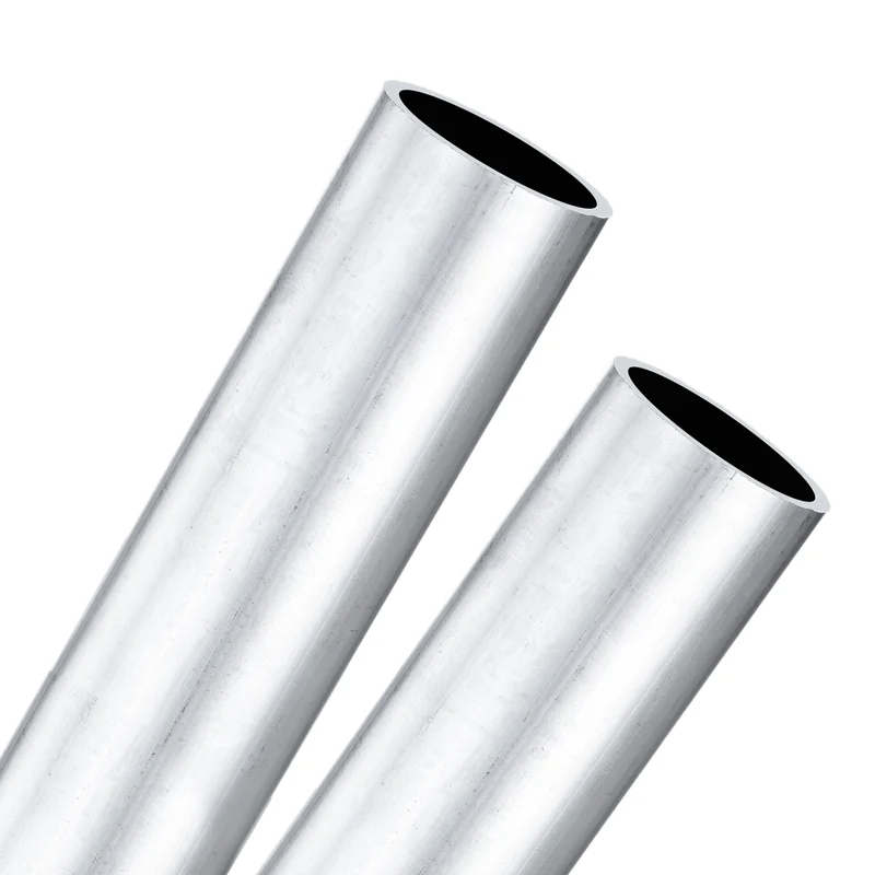 2-Pack 6063 Aluminum Round Tube, 24mmx28mm(IDxOD) 250mm Length Straight Tubing
