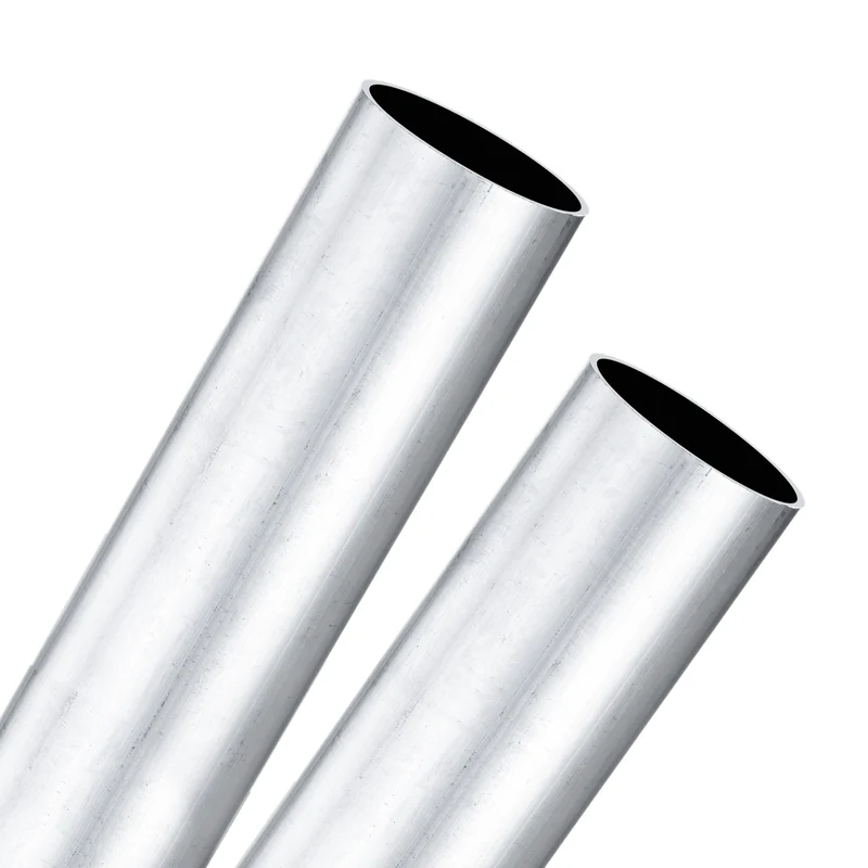 2-Pack 6063 Aluminum Round Tube, 25mmx27mm(IDxOD) 250mm Length Straight Tubing
