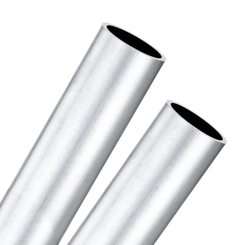 2-Pack 6063 Aluminum Round Tube, 23mmx27mm(IDxOD) 250mm Length Straight Tubing