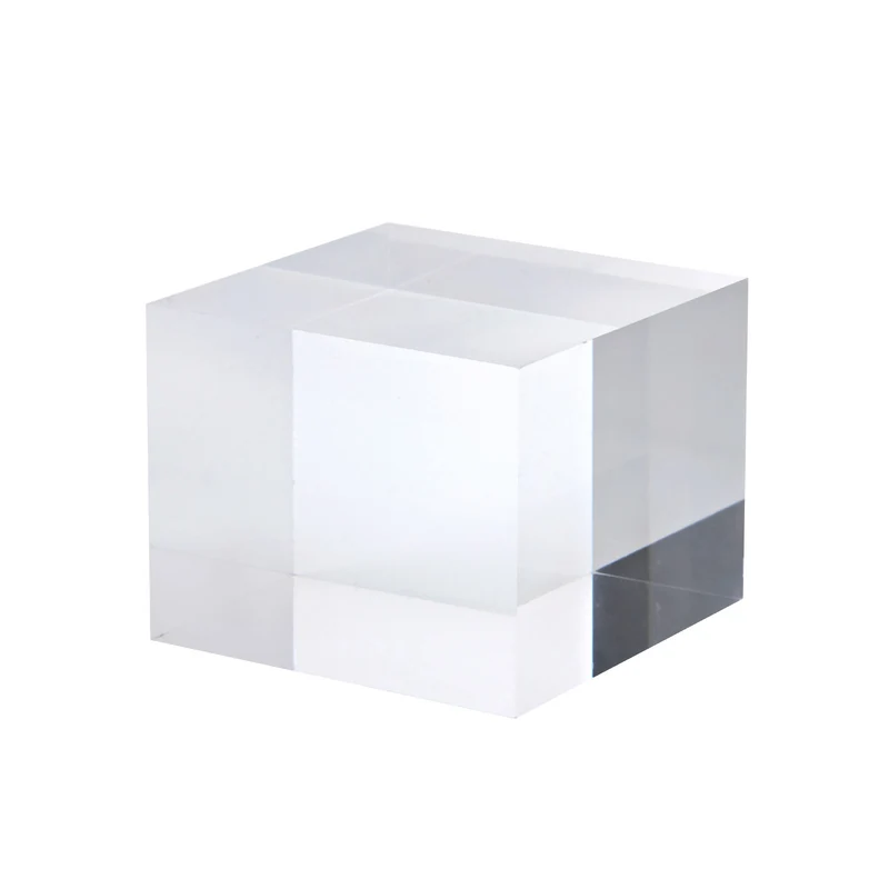 2" x 2" x 1.5" Jewelry Display Riser, Acrylic Cube Display Stand, Clear