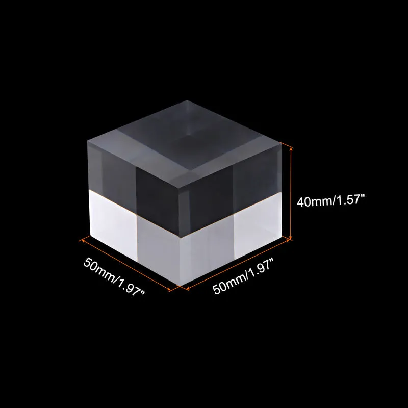 2" x 2" x 1.5" Jewelry Display Riser, Acrylic Cube Display Stand, Clear