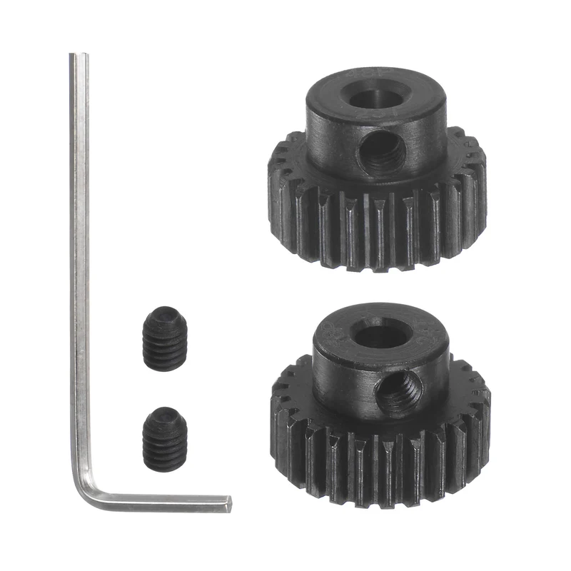 48P Hardened Pinion Motor Gear Set 23T 24T 1/8 Inch RC Motor Shaft