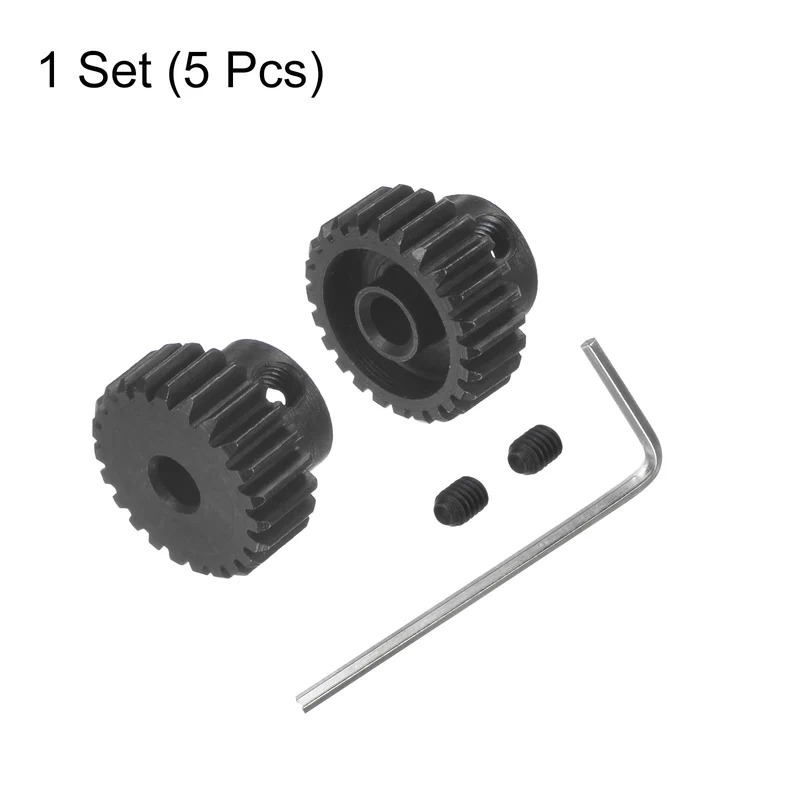 48P Hardened Pinion Motor Gear Set 23T 24T 1/8 Inch RC Motor Shaft