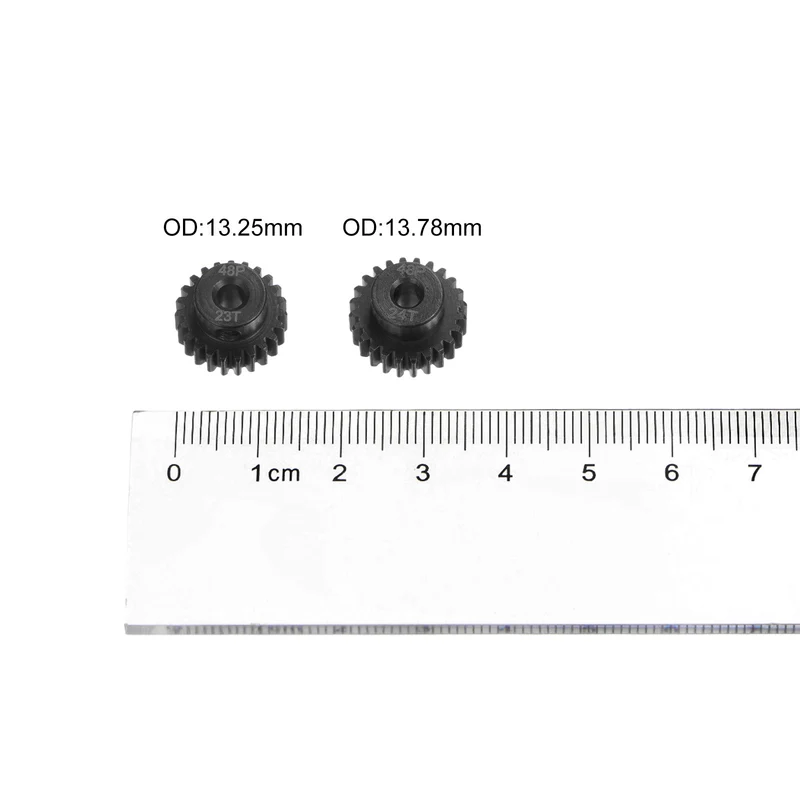 48P Hardened Pinion Motor Gear Set 23T 24T 1/8 Inch RC Motor Shaft