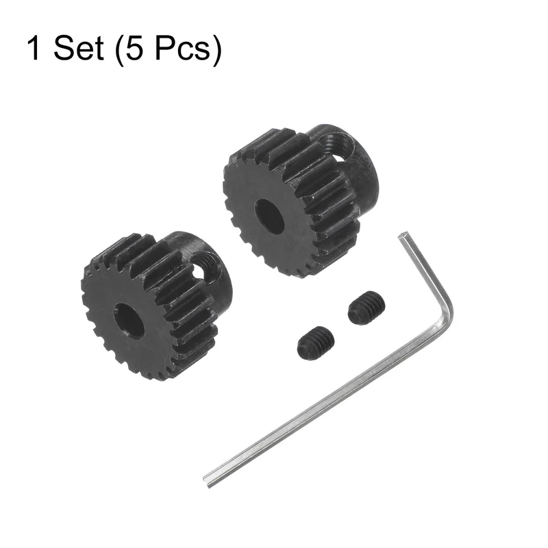 48P Hardened Pinion Motor Gear Set 21T 22T 1/8 Inch RC Motor Shaft