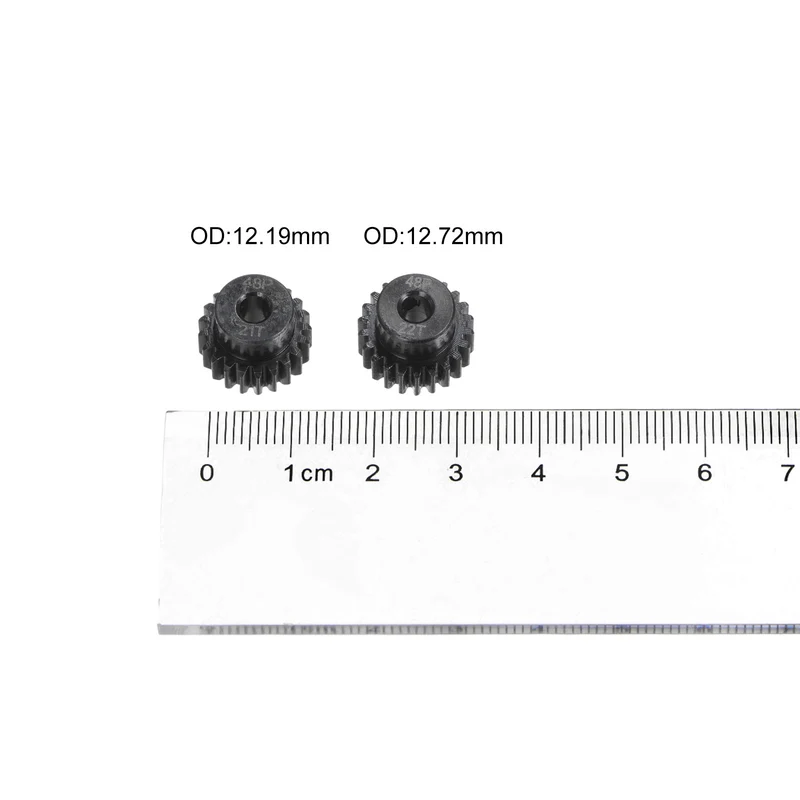 48P Hardened Pinion Motor Gear Set 21T 22T 1/8 Inch RC Motor Shaft