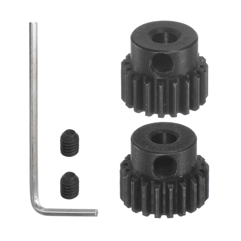 48P Hardened Pinion Motor Gear Set 19T 20T 1/8 Inch RC Motor Shaft