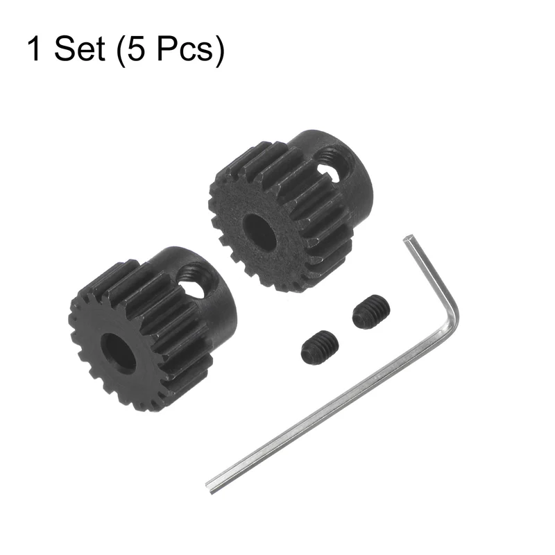 48P Hardened Pinion Motor Gear Set 19T 20T 1/8 Inch RC Motor Shaft