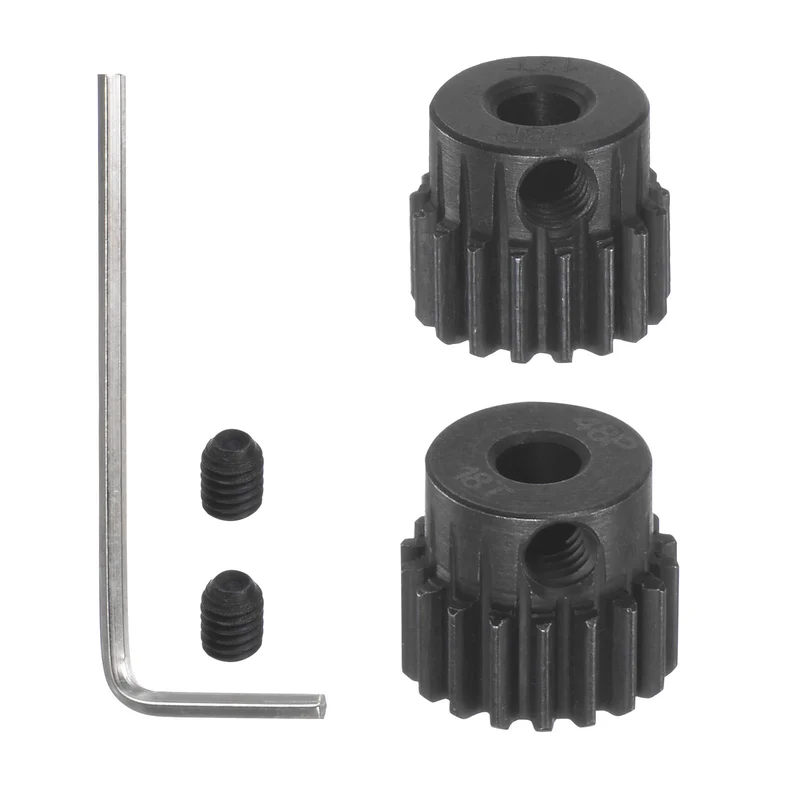 48P Hardened Pinion Motor Gear Set 17T 18T 1/8 Inch RC Motor Shaft