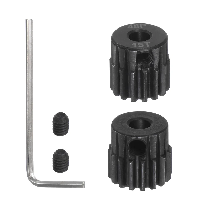 48P Hardened Pinion Motor Gear Set 15T 16T 1/8 Inch RC Motor Shaft