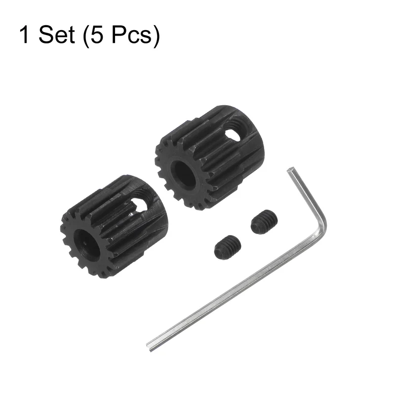 48P Hardened Pinion Motor Gear Set 15T 16T 1/8 Inch RC Motor Shaft