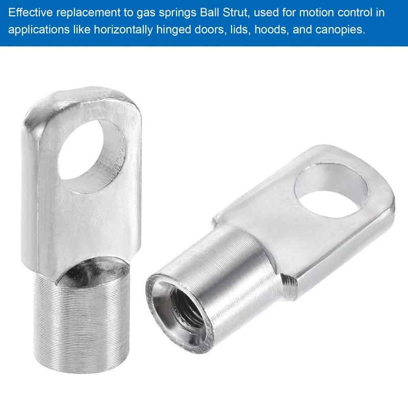 20 x Gas Spring Strut M6x11mm Fitting Female Threaded Connectors Steel Silver
