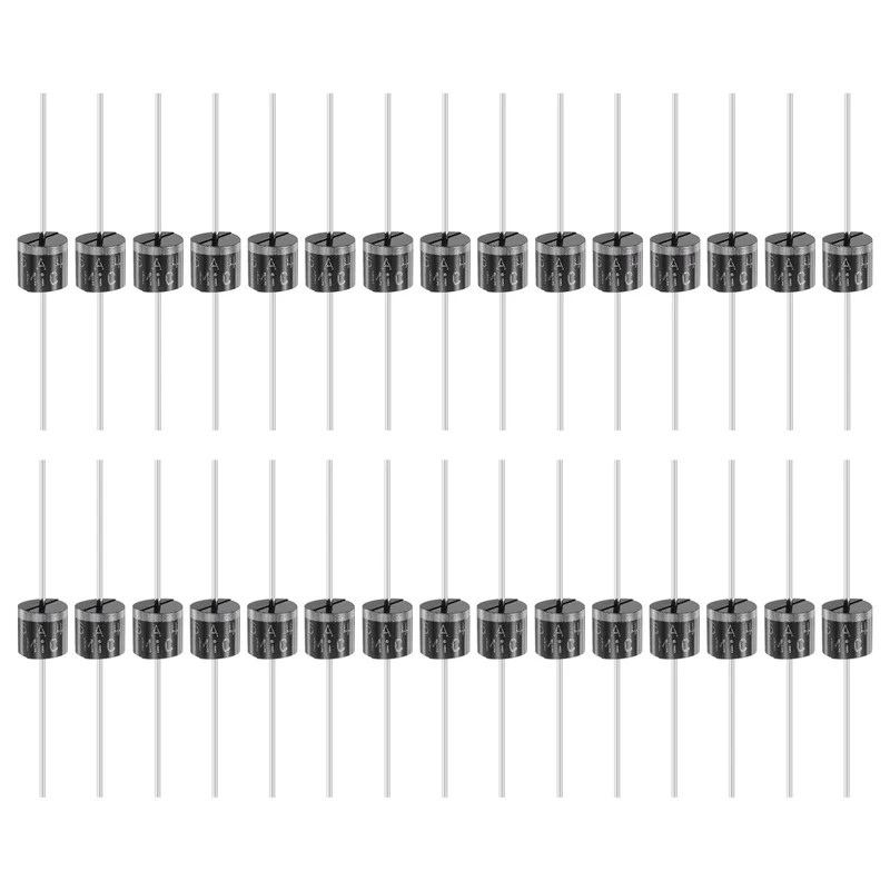 30 Pcs 6A4 Rectifier Diode, 6A 400V R-6 Electronic Silicon Diodes