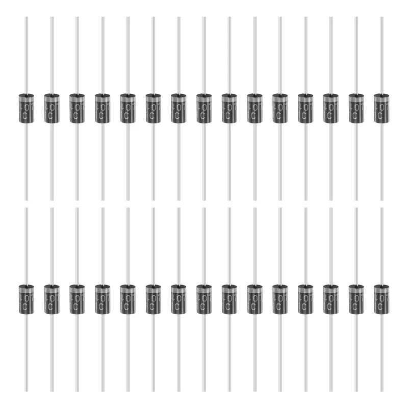 30 Pcs 1N5407 Rectifier Diode, 3A 800V DO-27 Electronic Silicon Diodes