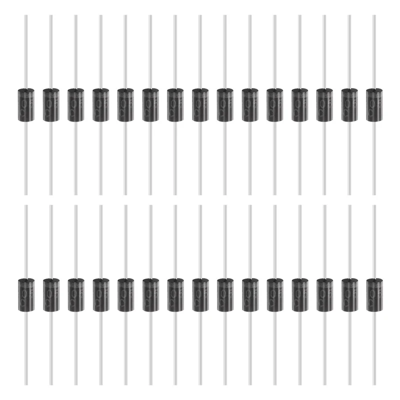 30 Pcs RL205 Rectifier Diode, 1.5A 600V DO-15 Electronic Silicon Diodes