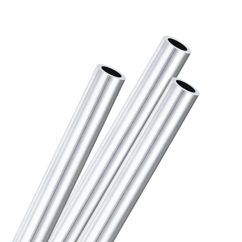 3-Pack 6063 Aluminum Round Tube, 7mmx10mm(IDxOD) 250mm Length Straight Tubing