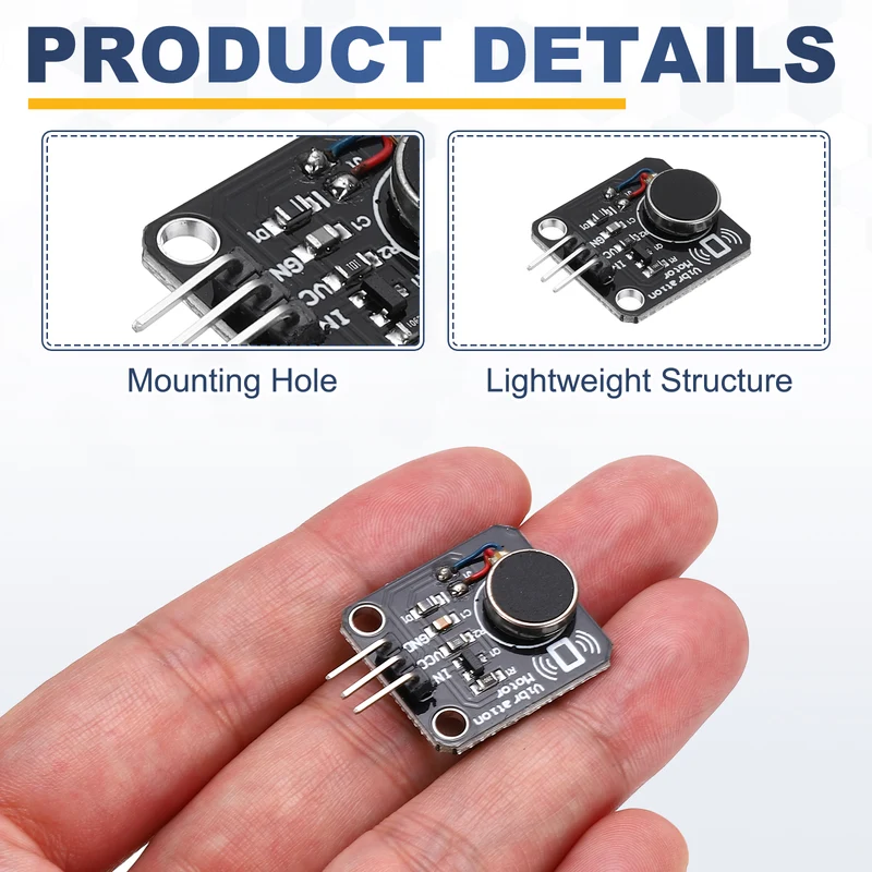 5Pcs Vibration Motor Module with Jump Wire, 9000RPM DC 3-5.3V Motor Module