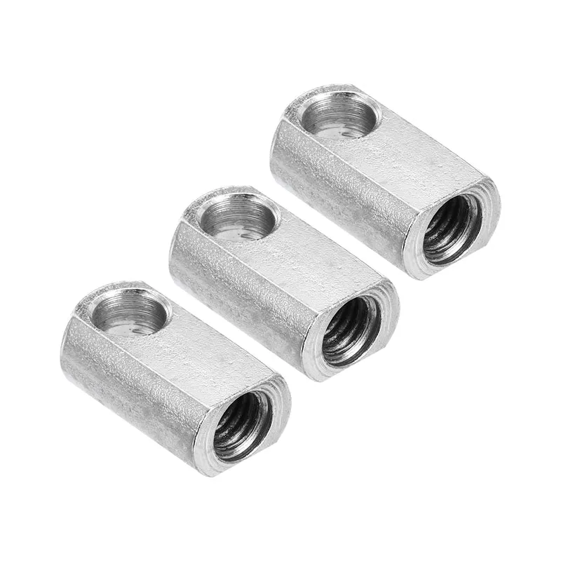 Gas Spring End Fitting M8 Female Thread 8mm Hole Dia A3 Steel 3pcs