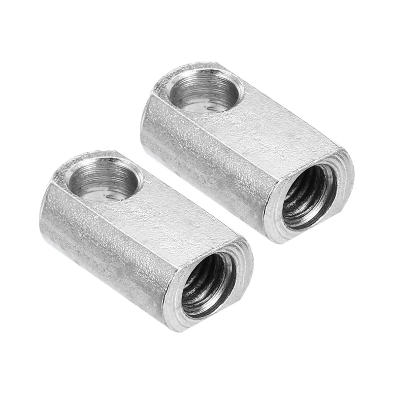 Gas Spring End Fitting M8 Female Thread 8mm Hole Dia A3 Steel 2pcs