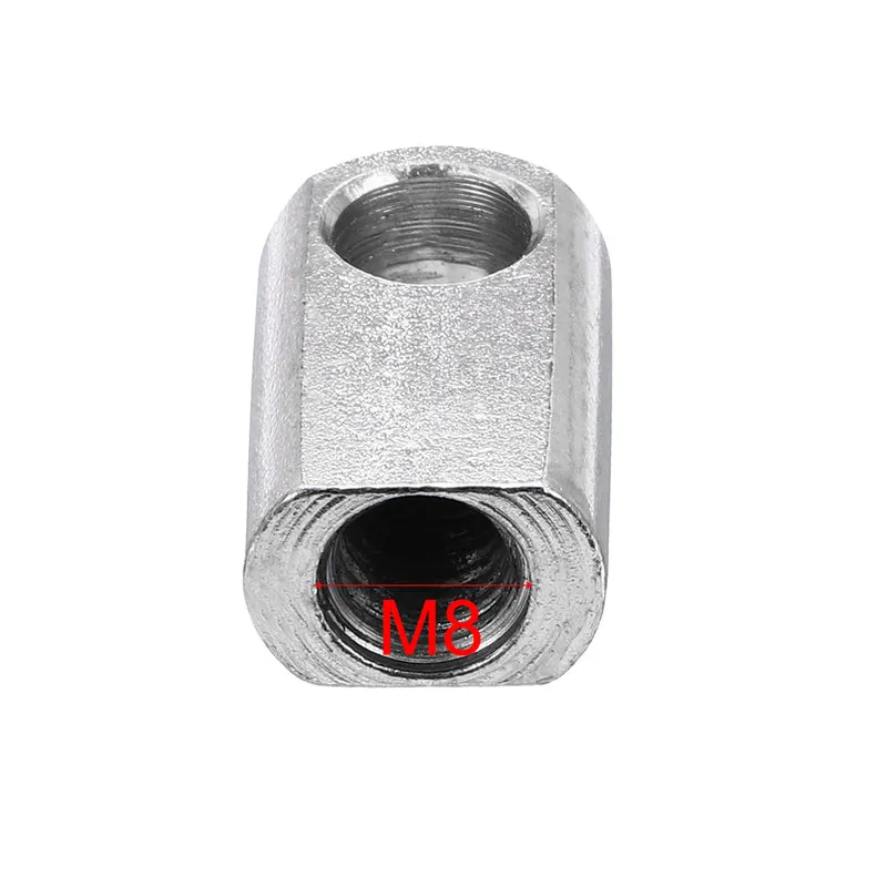 Gas Spring End Fitting M8 Female Thread 8mm Hole Dia A3 Steel 2pcs